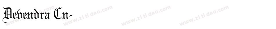 Devendra Cn字体转换